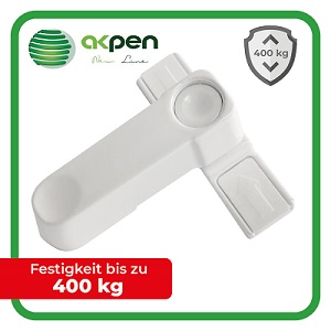 Усиленный блокиратор открывания окна AKPEN (белый)