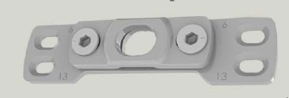 Ответная планка дверного шпингалета регулируемая (для порога)